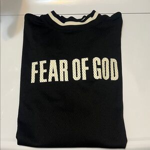 FEAR OF GOD FIFTH COLLECTION 2017 Black MESH MOTOCROSS JERSEY M